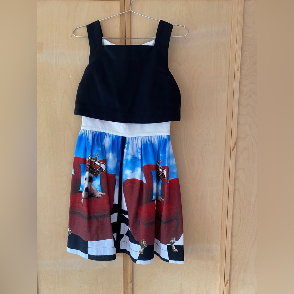 Isola Marras One-Piece Dress with Dog Print - Size 40